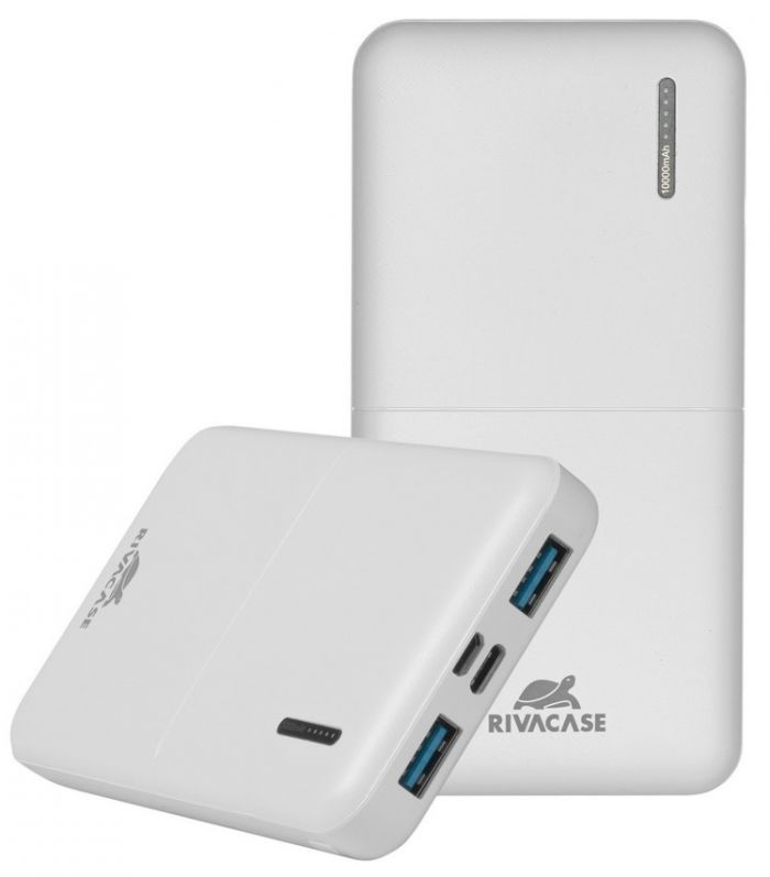 Універсальна мобільна батарея Rivacase Rivapower 10000mAh White (VA2532)