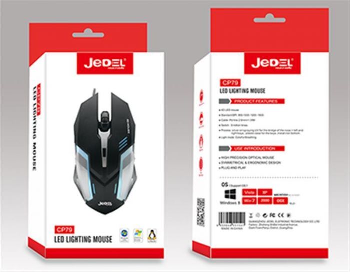 Мишка Jedel CP79 Black USB