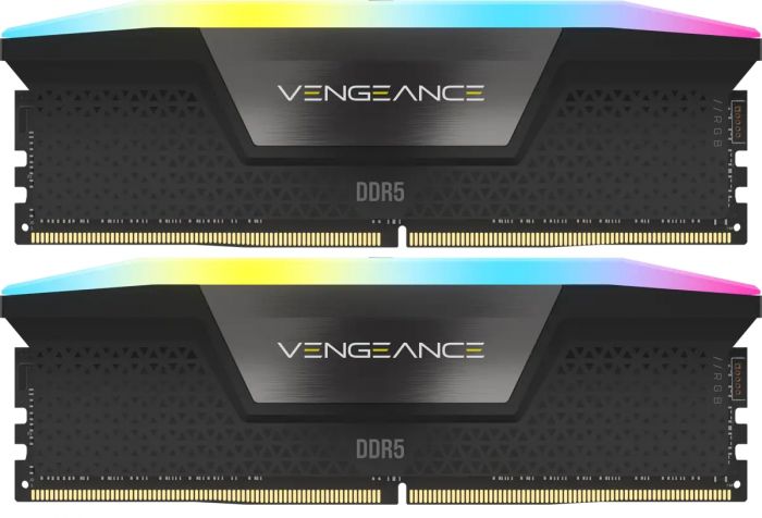 Модуль пам`ятi DDR5 2x16GB/6000 Corsair Vengeance RGB Black (CMH32GX5M2B6000C40)