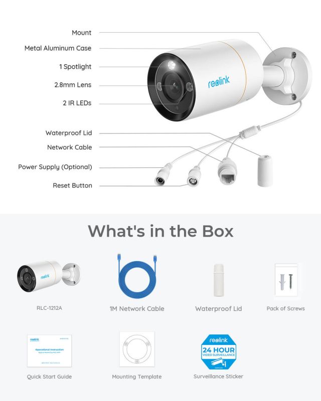 IP камера Reolink RLC-1212A