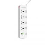 Фільтр живлення ProLogix Premium (PR-SC4408W) 4 розетки, 4 USB, 2 м, білий