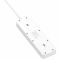 Фільтр живлення ProLogix Premium (PR-SC5614W) 5 розеток, 6 USB AUTO ID, 2 м, білий