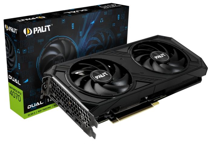 Відеокарта GF RTX 4070 12GB GDDR6X Dual Palit (NED4070019K9-1047D)