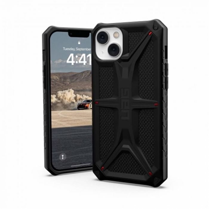 Чохол-накладка Urban Armor Gear Monarch для Apple iPhone 14 Plus/15 Plus Kevlar Black (114033113940)