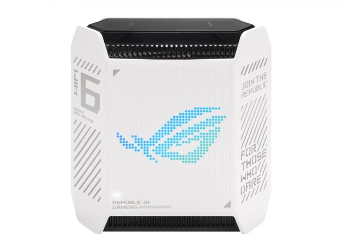 Бездротовий маршрутизатор Asus ROG Rapture Gaming Mesh System GT6 White 1pk (GT6-W-1-PK/90IG07F0-MU9A30)