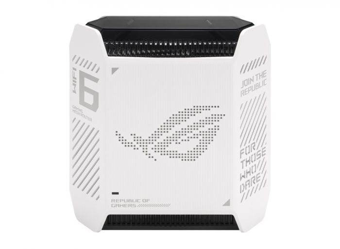 Бездротовий маршрутизатор Asus ROG Rapture Gaming Mesh System GT6 White 1pk (GT6-W-1-PK/90IG07F0-MU9A30)