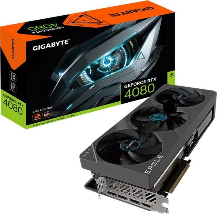 Відеокарта GF RTX 4080 16GB GDDR6X Eagle OC Gigabyte (GV-N4080EAGLE OC-16GD)