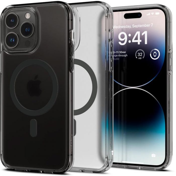 Чохол-накладка Spigen Ultra Hybrid MagFit для Apple iPhone 14 Pro Frost Black (ACS05586)