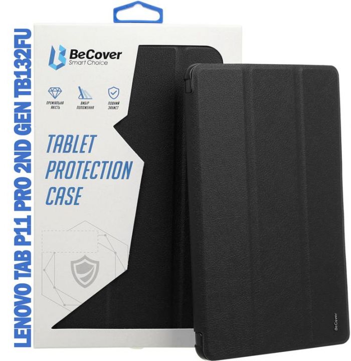 Чохол-книжка BeCover Smart для Lenovo Tab P11 Pro (2nd Gen) (TB-132FU/TB-138FC)/Xiaoxin Pad Pro 2022 11.2" Black (708697)