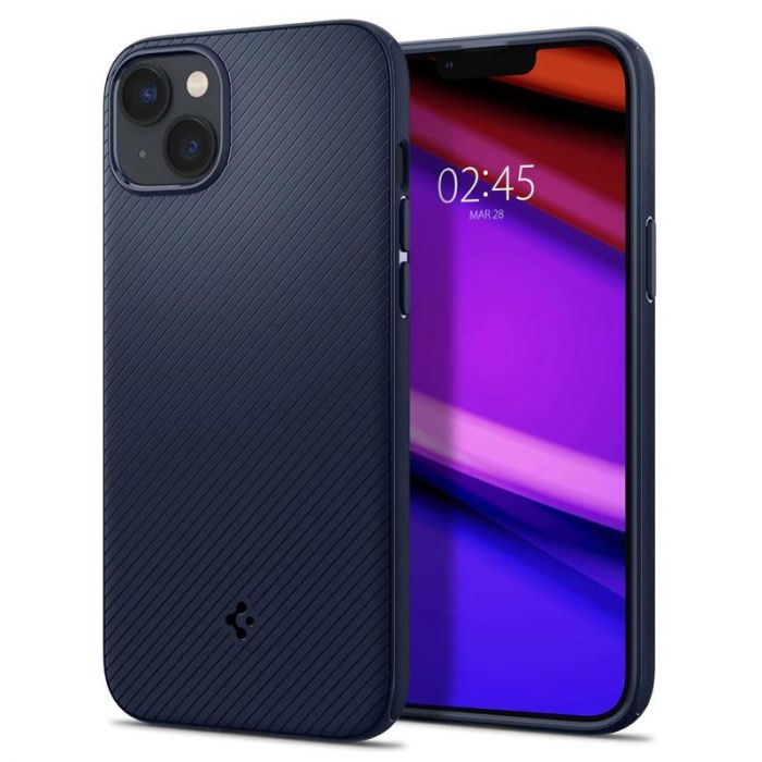 Чохол-накладка Spigen Mag Armor MagFit для Apple iPhone 14 Navy Blue (ACS05066)