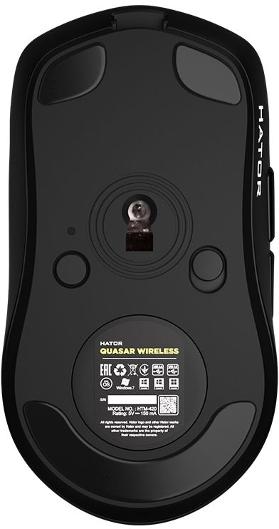 Мишка Hator Quasar Wireless Black (HTM-420) USB