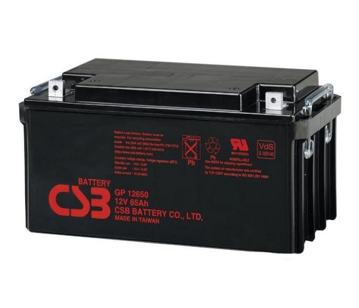 Акумуляторна батарея CSB 12V 65AH (GP12650/01558) AGM