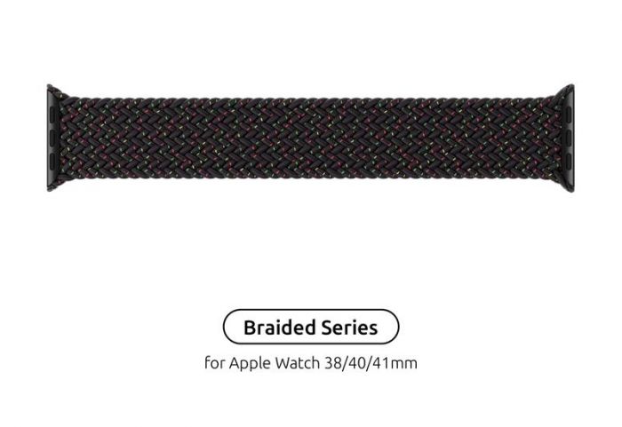 Ремінець Armorstandart Braided Solo Loop для Apple Watch 38mm/40mm/41mm Black Unity Size 6 (144 mm) (ARM64896)