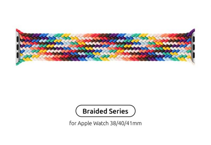 Ремінець Armorstandart Braided Solo Loop для Apple Watch 38mm/40mm/41mm Pride Edition Size 4 (132 mm) (ARM64934)