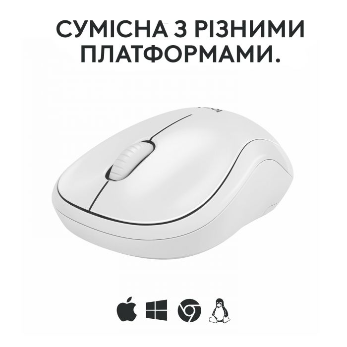 Мишка бездротова Logitech M240 Silent Off White (910-007120)