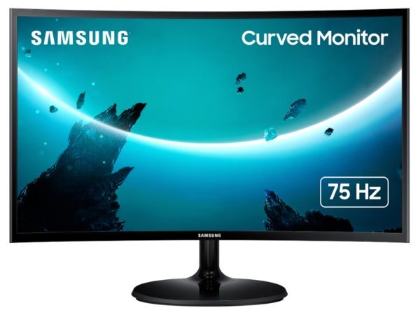 Монiтор Samsung 27" LS27C360 (LS27C360EAIXCI) Curved VA Black