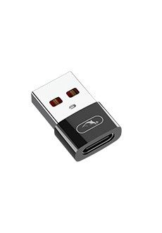 Перехідник SkyDolphin OT08 Mini Type-C - USB black (ADPT-00031)