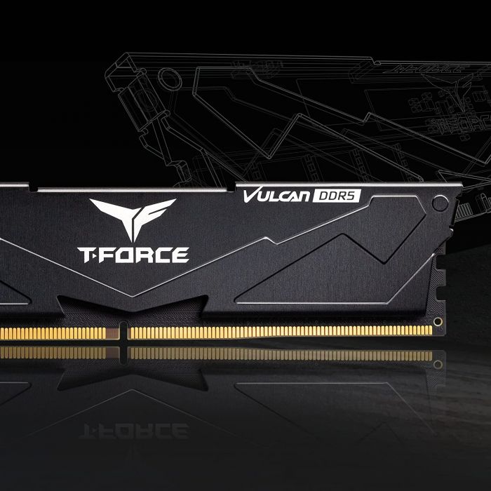 Модуль пам`ятi DDR5 2x16GB/6000 Team T-Force Vulcan Black (FLBD532G6000HC38ADC01)