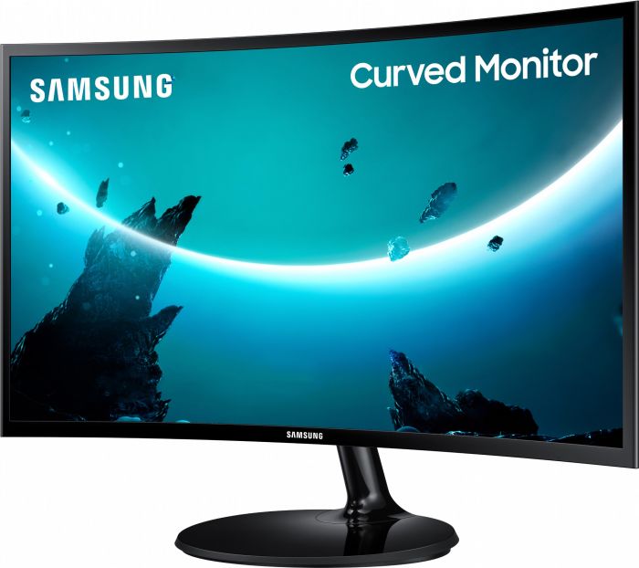 Монiтор Samsung 24" LS24C360 (LS24C360EAIXCI) Curved VA Black