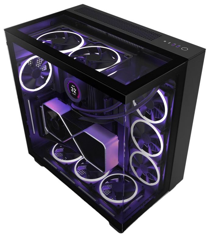 Корпус NZXT H9 Elite Black (CM-H91EB-01) без БЖ