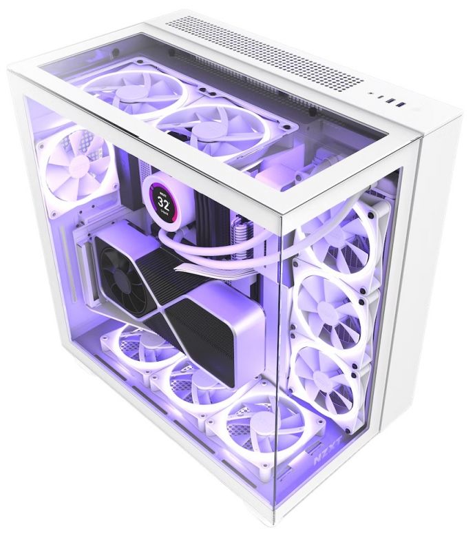 Корпус NZXT H9 Elite White (CM-H91EW-01) без БЖ