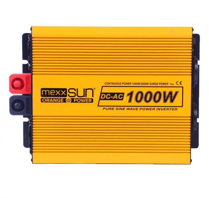 Інвертор напруги Mexxsun YX-1000W-S, 12V/220V, 1000W (29176)