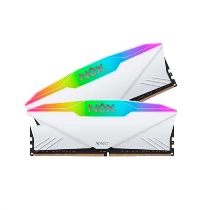 Модуль пам`ятi DDR4 2х16GB/3600 Apacer NOX RGB White (AH4U32G36C25YNWAA-2)
