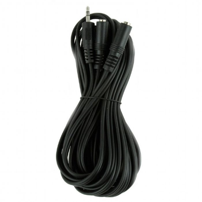 Аудіо-кабель Cablexpert 3.5 мм - 2х3.5 мм (M/F), 5 м, чорний (CCA-415)
