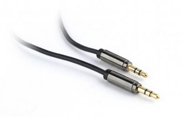 Аудіо-кабель Cablexpert 3.5 мм - 3.5 мм (M/M), 1.8 м, чорний (CCAP-444-6)