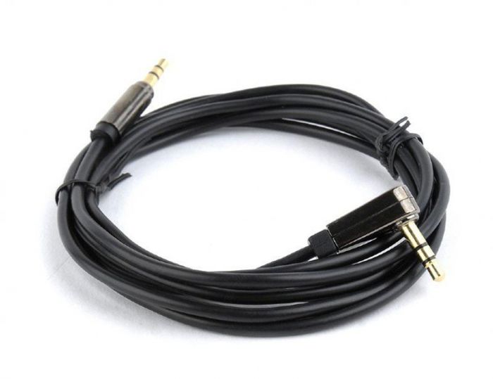 Аудіо-кабель Cablexpert 3.5 мм - 3.5 мм (M/M), 1.8 м, чорний (CCAP-444L-6)