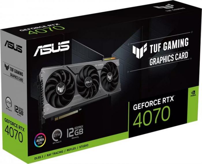 Відеокарта GF RTX 4070 12GB GDDR6X TUF Gaming Asus (TUF-RTX4070-12G-GAMING)