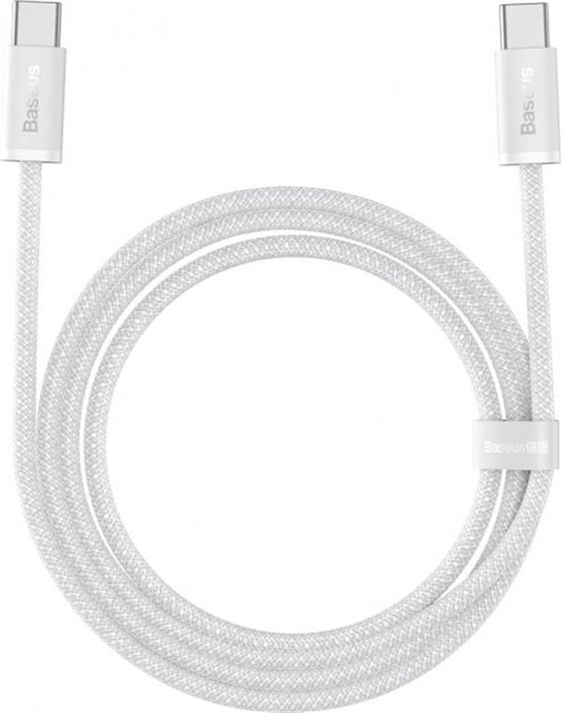 Кабель Baseus Dynamic USB Type-C-USB Type-C, 20V/5A, 100W, 2м White (CALD000302)