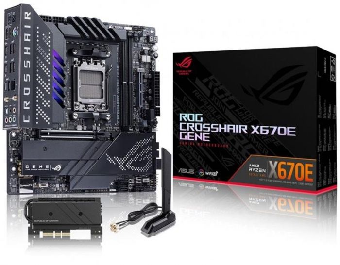 Материнська плата Asus ROG Crosshair X670E Gene Socket AM5