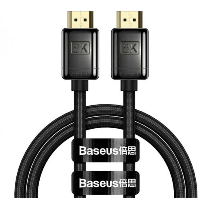 Кабель Baseus High Definition (Zinc alloy) HDMI - HDMI V 2.1, (M/M), 2 м, Black (WKGQ000101)