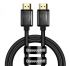 Кабель Baseus High Definition (Zinc alloy) HDMI - HDMI V 2.1, (M/M), 2 м, Black (WKGQ000101)