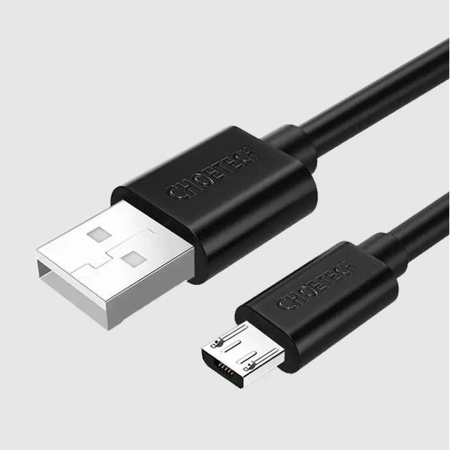 Кабель Choetech USB - micro USB (M/M), 1.2 м, Black (AB003)