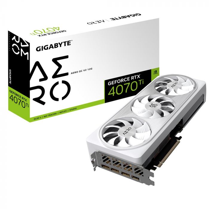 Відеокарта GF RTX 4070 Ti 12GB GDDR6X Aero OC V2 Gigabyte (GV-N407TAERO OCV2-12GD)