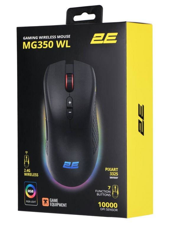 Миша бездротова 2E Gaming MG350 WL Black (2E-MG350UB-WL)