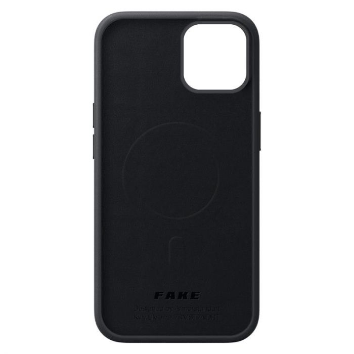 Чохол-накладка Armorstandart Fake Leather для Apple iPhone 14 Black (ARM64391)