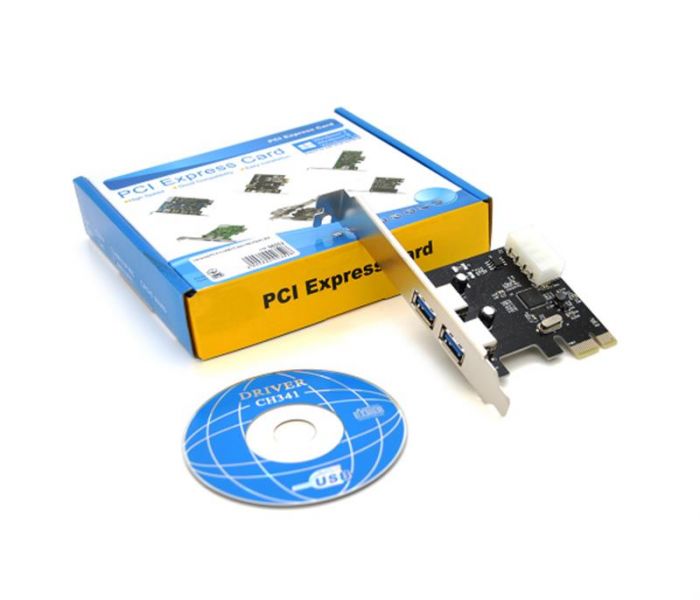 Контролер Voltronic (YT-C-PCI-Е=>2*USB3.0/00352) PCI-Е - USB 3.0, 2port, BOX