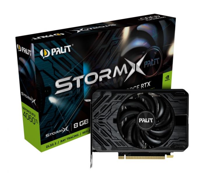 Відеокарта GF RTX 4060 Ti  8GB GDDR6 StormX Palit (NE6406T019P1-1060F)