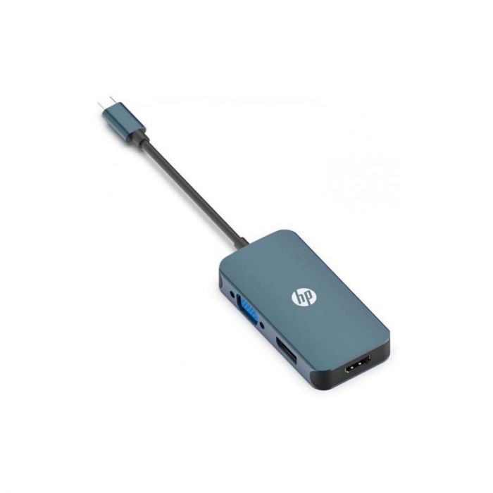 Перехідник HP USB Type-C - DisplayPort+HDMI+VGA (M/F), Black (DHC-CT200)