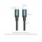 Кабель Vention USB Type-C - USB Type-C TPE Round PD 60W, 3A, 0.5m, Black (COSBD)