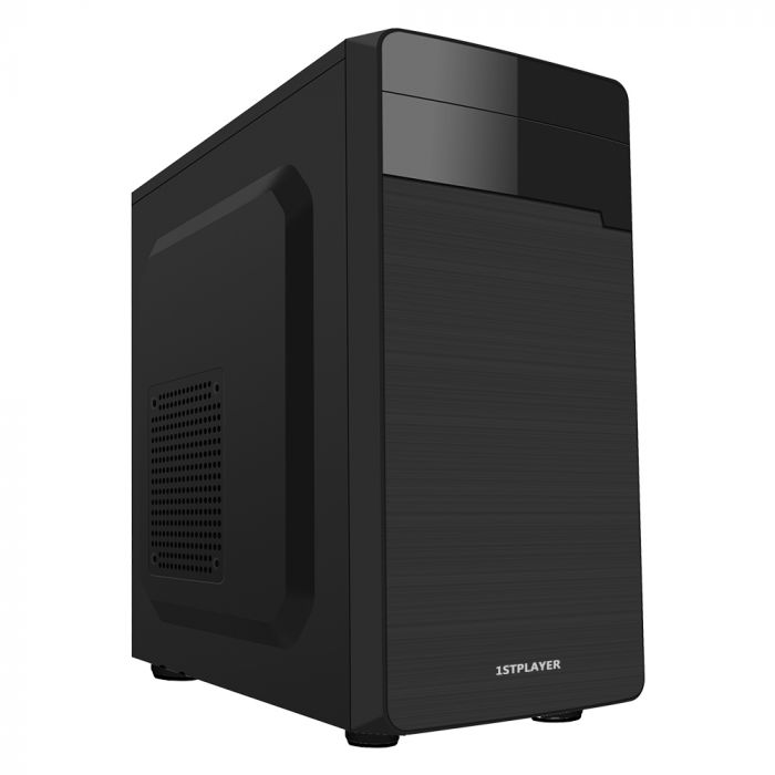 Корпус 1stPlayer M4-400PLS 12см Black 2хUSB2.0, 1хUSB3.0