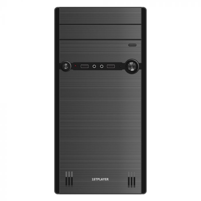 Корпус 1stPlayer M5-450PLS 12см Black 1хUSB2.0, 1хUSB3.0