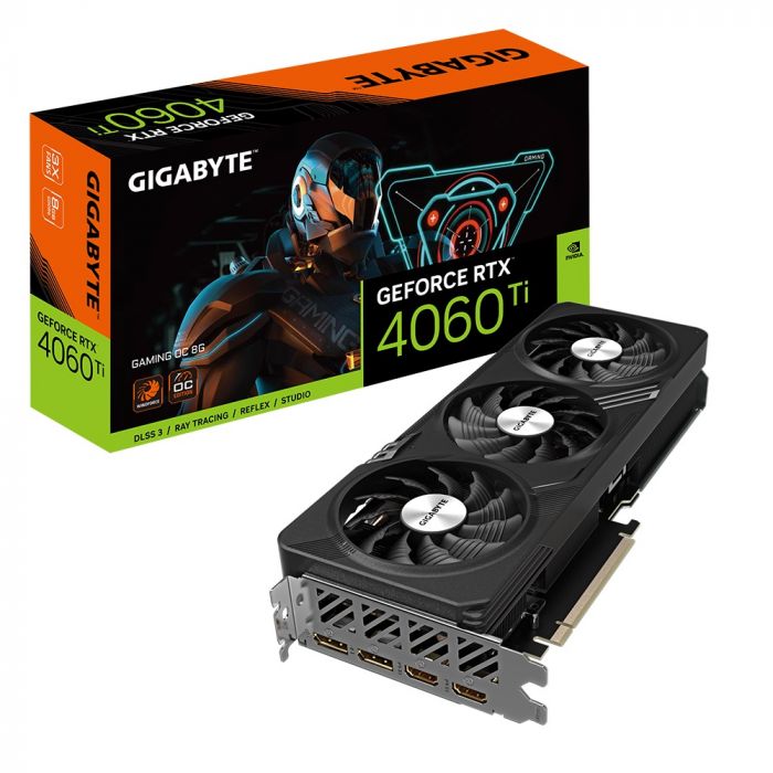 Відеокарта GF RTX 4060 Ti  8GB GDDR6 Gaming OC Gigabyte (GV-N406TGAMING OC-8GD)