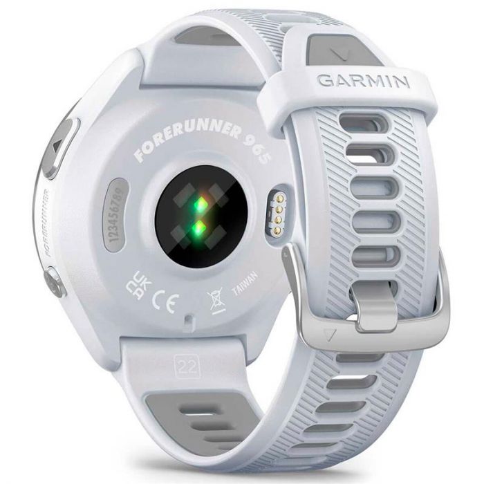 Смарт-годинник Garmin Forerunner 965 Titanium Bezel with Whitestone Case and Whitestone/Powder Gray Silicone Band (010-02809-81)