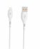 Кабель SkyDolphin S22L Soft Silicone USB - Lightning (M/M), 1 м, White (USB-000599)