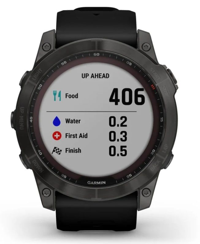 Смарт-годинник Garmin Fenix 7X Sapphire Solar Carbon Gray DLC Titanium with Black Band (010-02541-34)