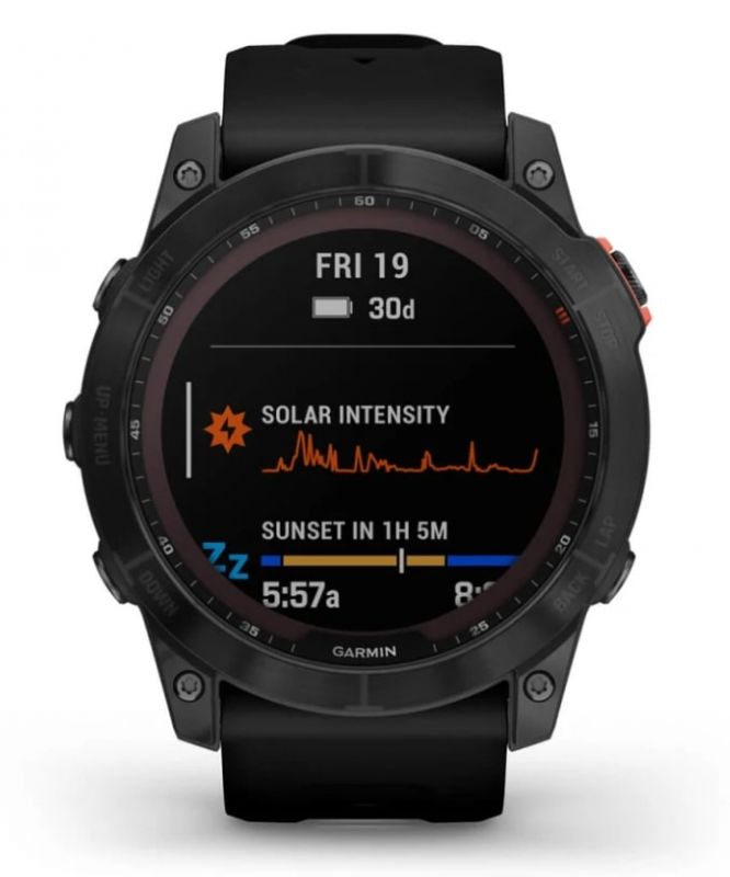 Смарт-годинник Garmin Fenix 7X Solar Slate Gray with Black Band (010-02541-0A)